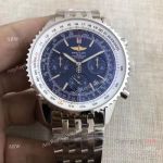 Breitling 1884 Chronometre Navitimer Blue Face Watch 46mm or 42mm-Best Breitling Watches Replica
